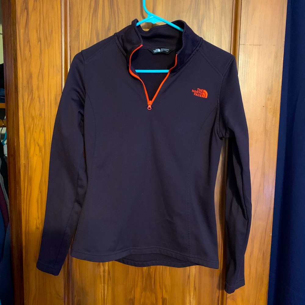 North face quarter zip sweatshirt